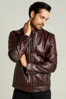 Bono Men's Leather Jacket | Derimod