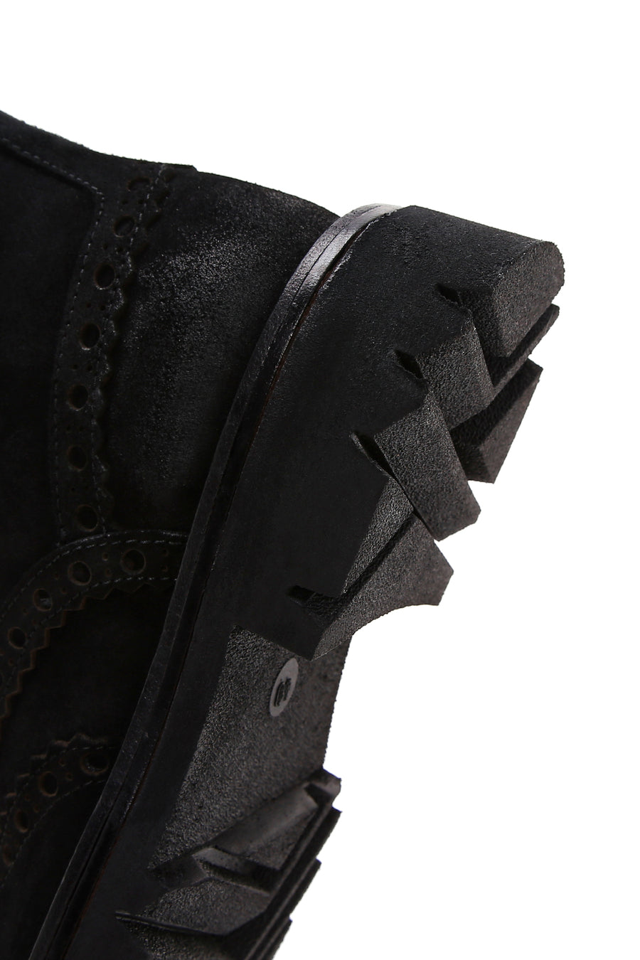 Men's Black Suede Leather Zippered Boots