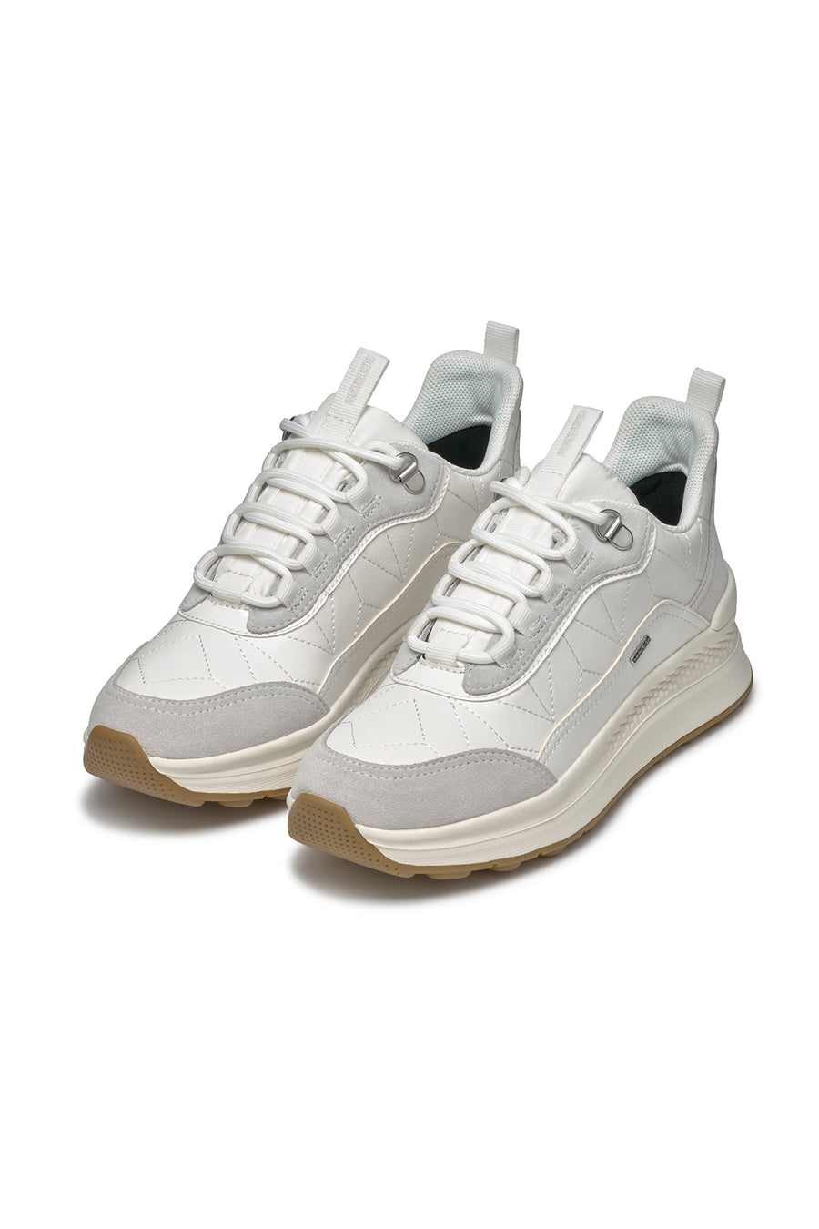 Geox Women's White Spherica Active X2 Abx Laced Waterproof Sneaker