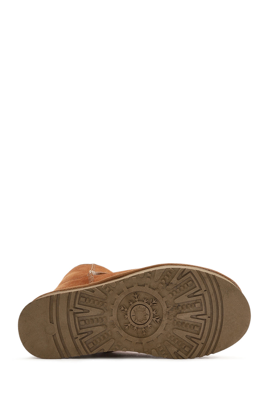 Women's Brown Thick Soled Suede Leather Boots