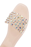 Women's Beige Stone Jelly Slippers | Derimod