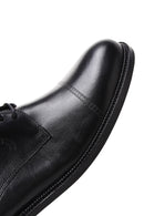 Men's Black Laced Leather Classic Shoes | Derimod