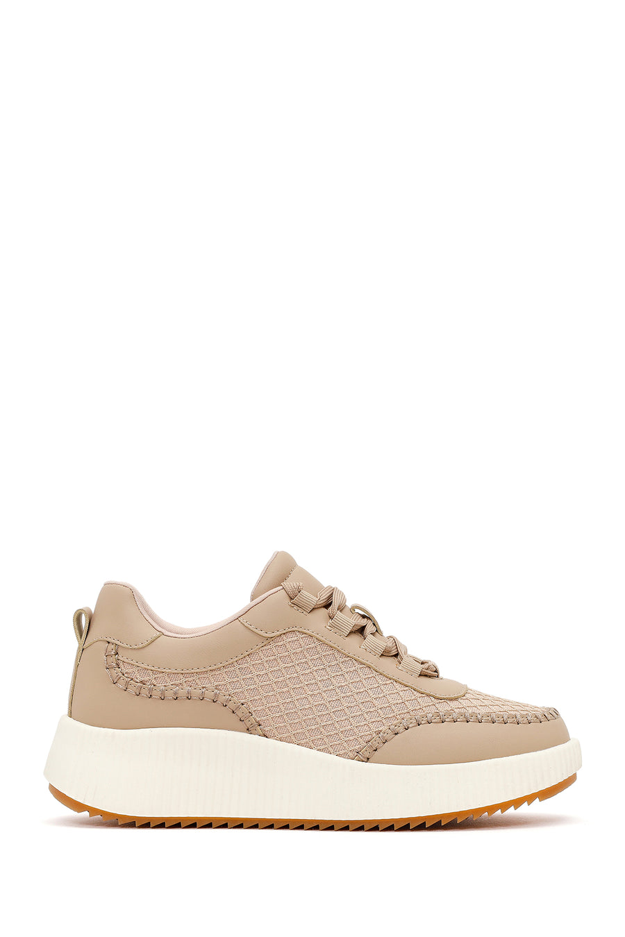 Women's Beige Thick Soled Sneaker 26PFD431314 | Derimod