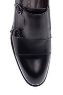 Men's Leather Double Buckle Classic Shoes | Derimod