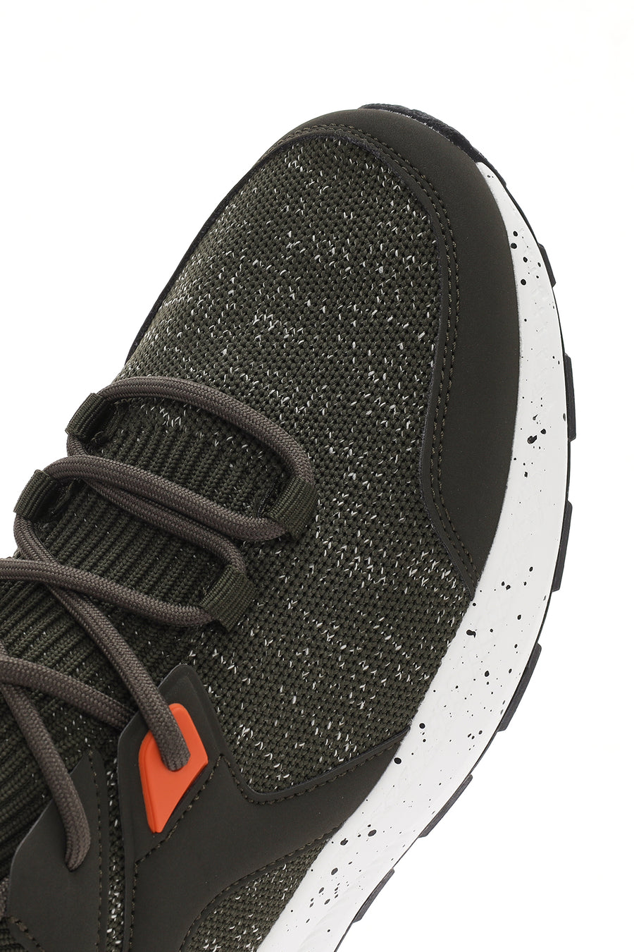 Derimod Zero Men's Green Lace Up Fabric Sneaker