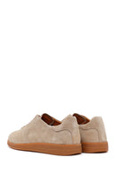Male Beige Lace-up Suede Leather Sneaker | Derimod