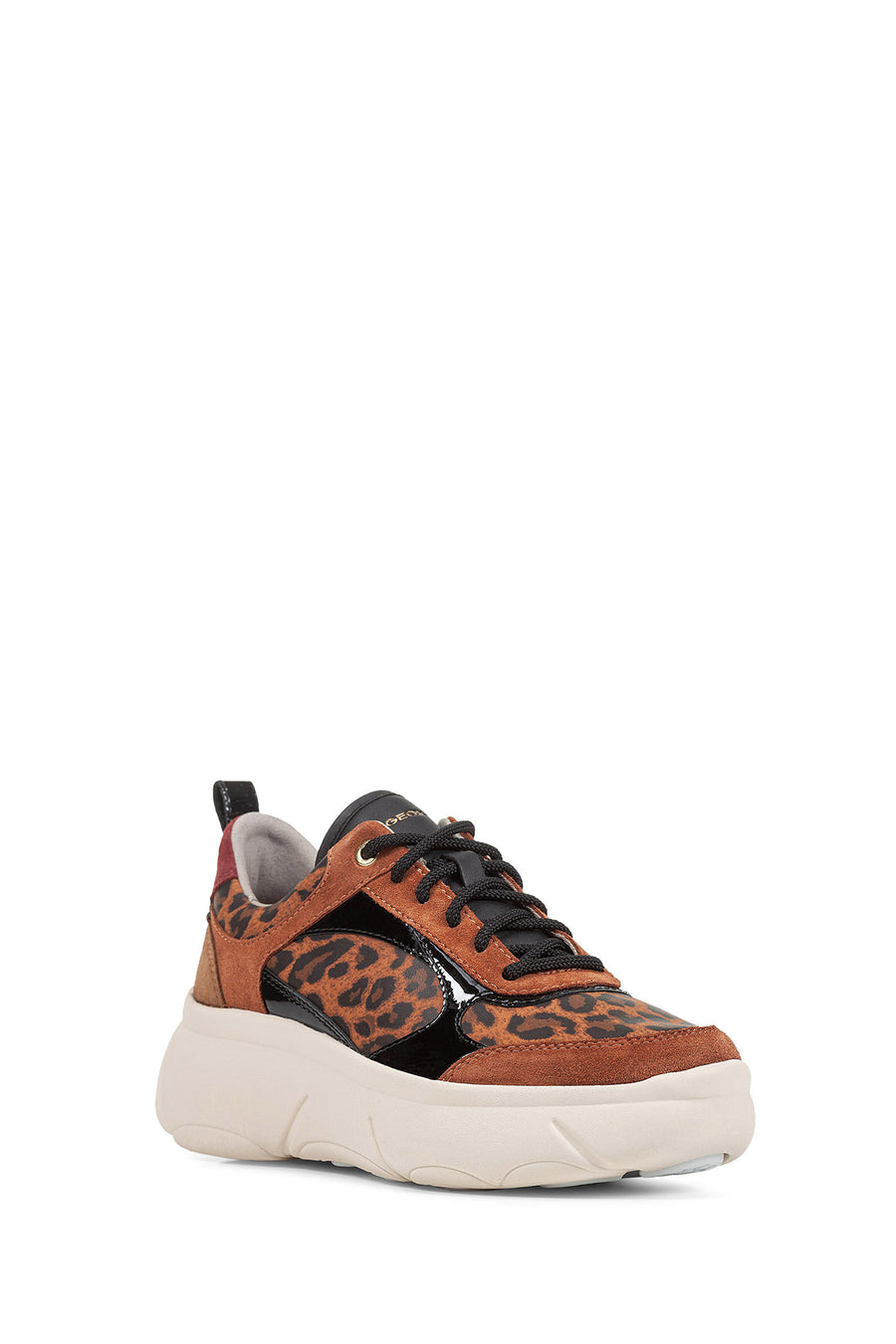 Geox Kadın Taba Nebula 2.0 X Bağcıklı Kalın Tabanlı Sneaker