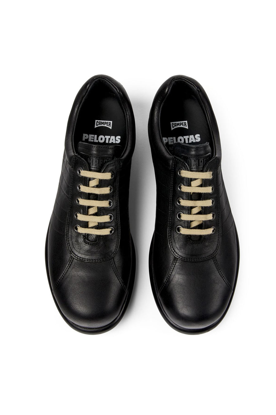 Camper Men's Black Pelotas Ariel Leather Sneaker