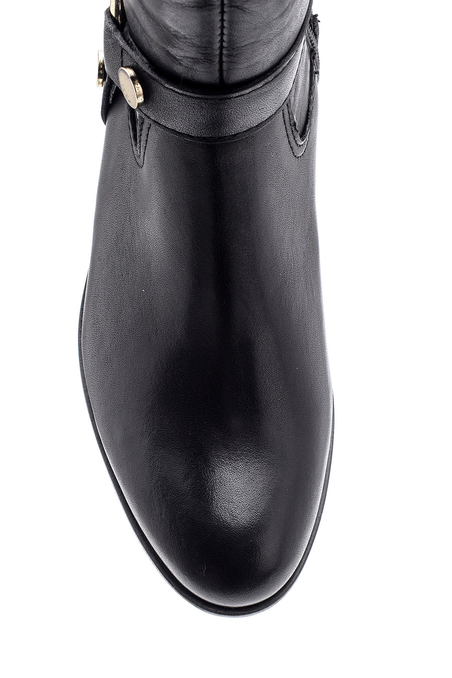 Women's Accessory Detailed Leather Boots