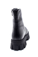 Women's Leather Zippered High Heel Boots | Derimod