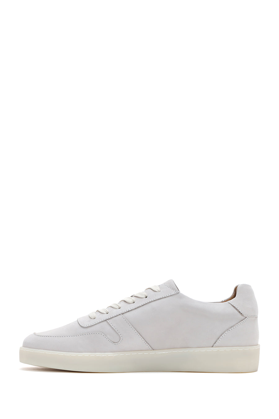 Men's Stone Color Nubuck Leather Sneaker