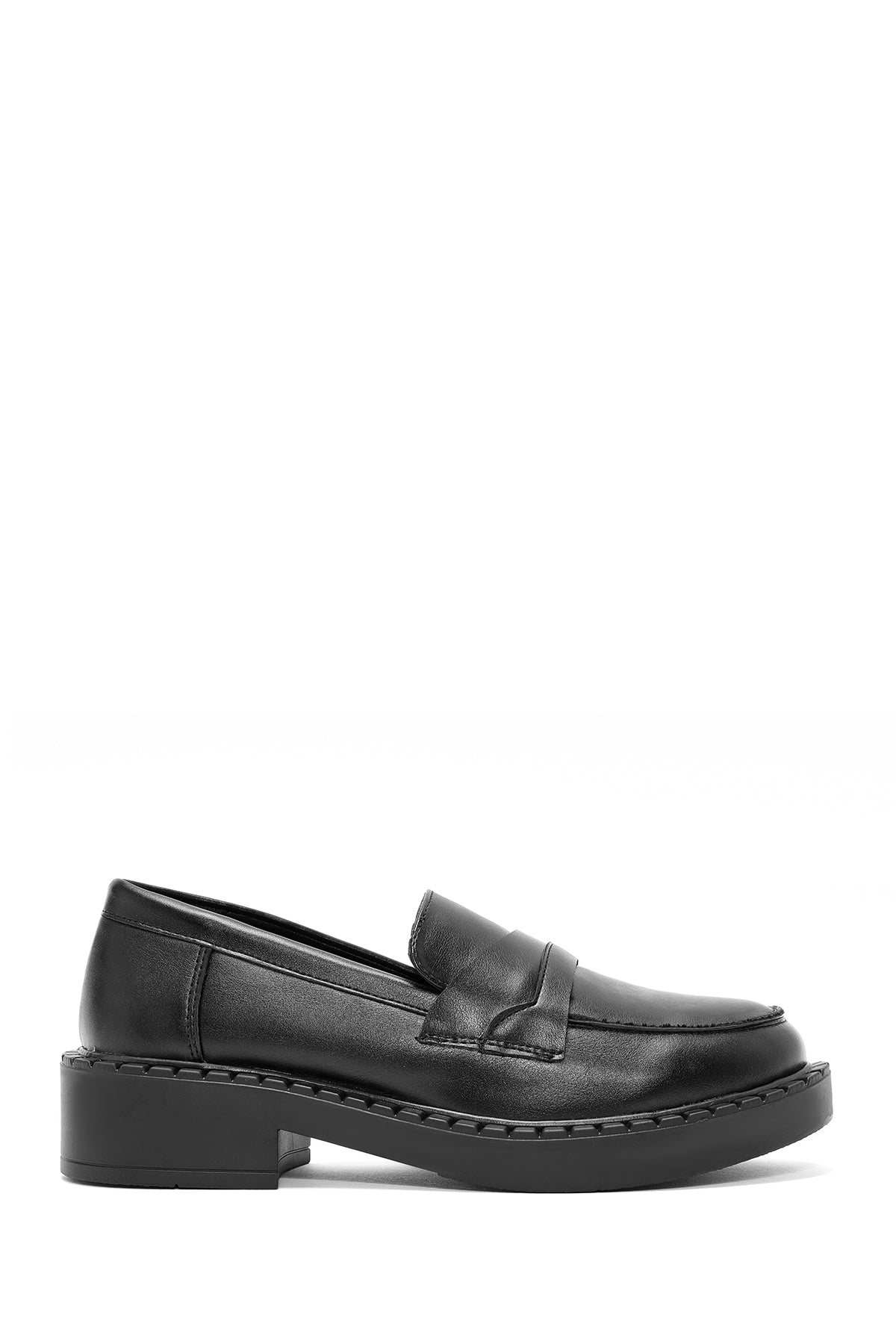 Women's Black Masculine Loafer 24WFE252418 | Derimod