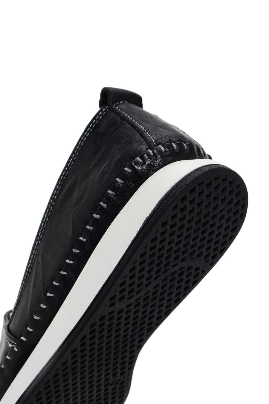 Kadın Siyah Kalın Tabanlı Deri Comfort Loafer