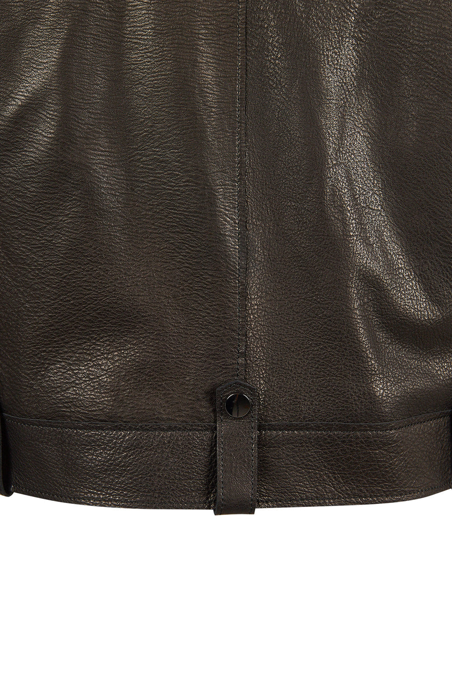 Torino Woman Black Oversized Leather Biker Jacket