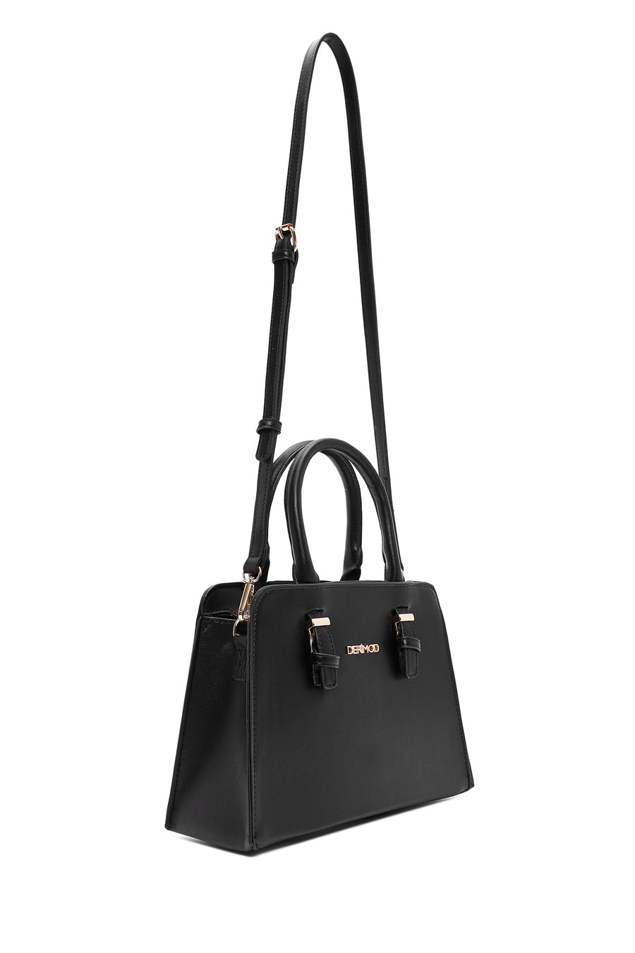 Women's Black Long Strap Shoulder Bag