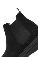 Men's Black Suede Leather Chelsea Boots | Derimod