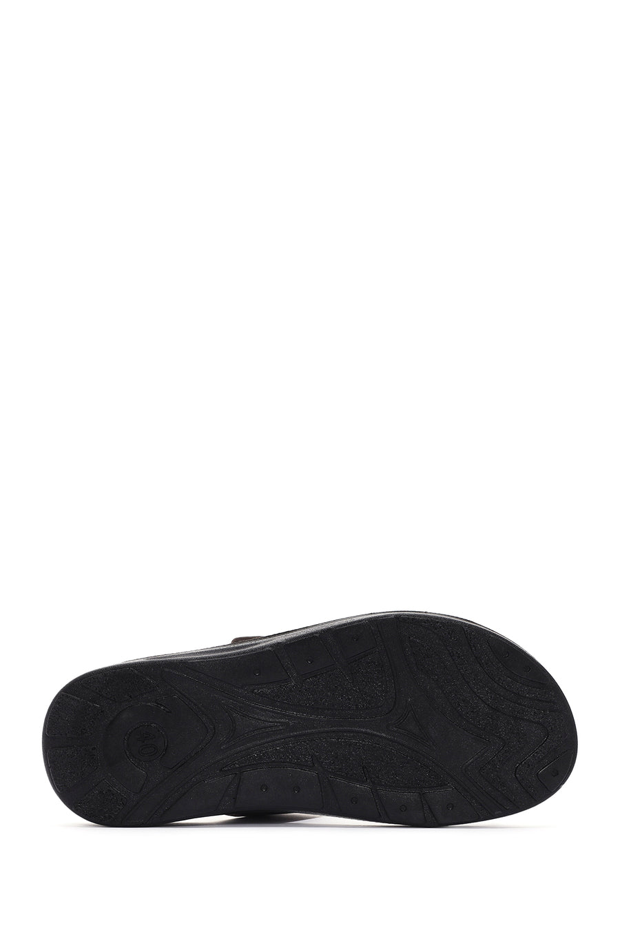 Men's Brown Nubuck Leather Casual Slippers