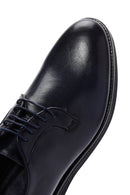 Men's Navy Blue Leather Casual Shoes | Derimod