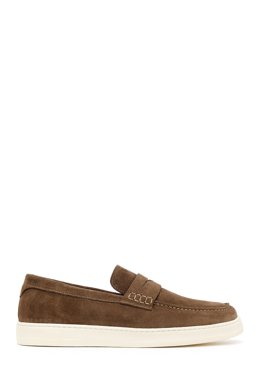 Erkek Taba Süet Deri Casual Loafer 26SFD633410 | Derimod