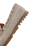 Men's Beige Suede Leather Casual Loafer | Derimod