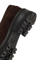 Woman Brown Thick-Soled Suede Loafer | Derimod