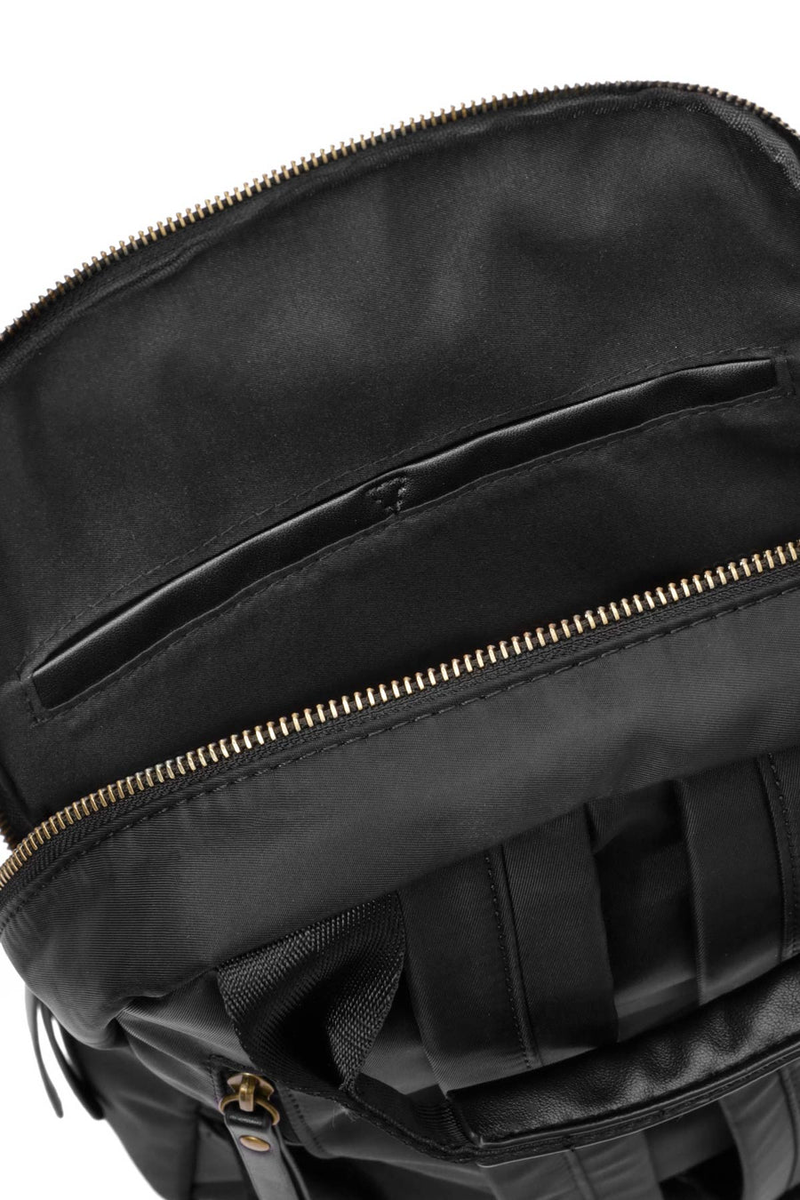 Women's Black Suede Backpack
