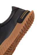 Male Black Lace-up Leather Casual Sneaker | Derimod