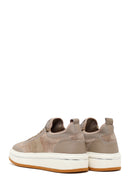 Male Beige Lace-Up Thick-Soled Leather Sneaker | Derimod