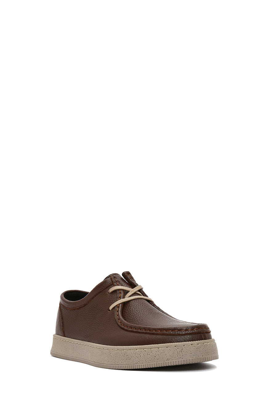 Men's Brown Lace-up Leather Casual Shoes