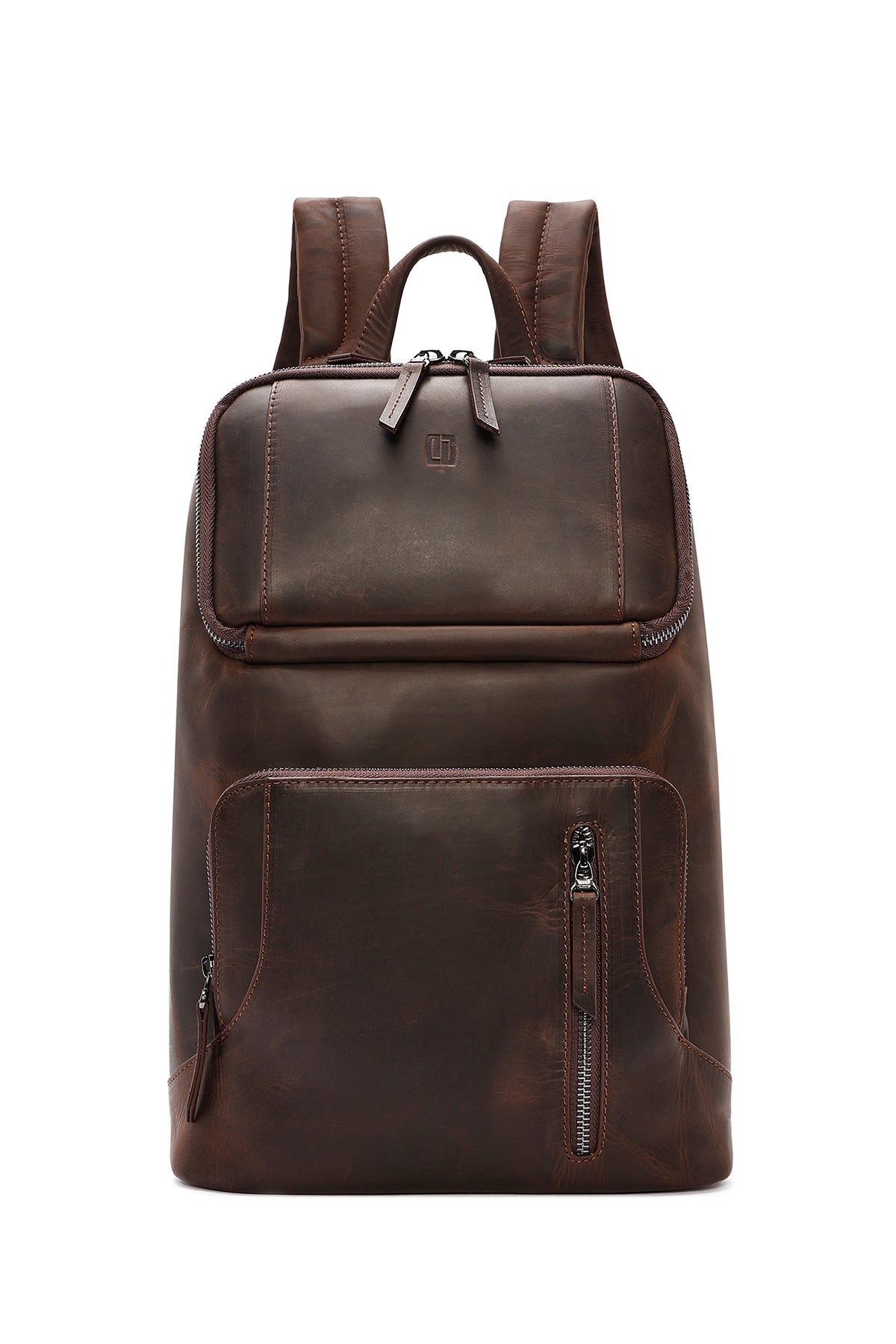 Men's Brown Leather Backpack 24WBD3610CR | Derimod