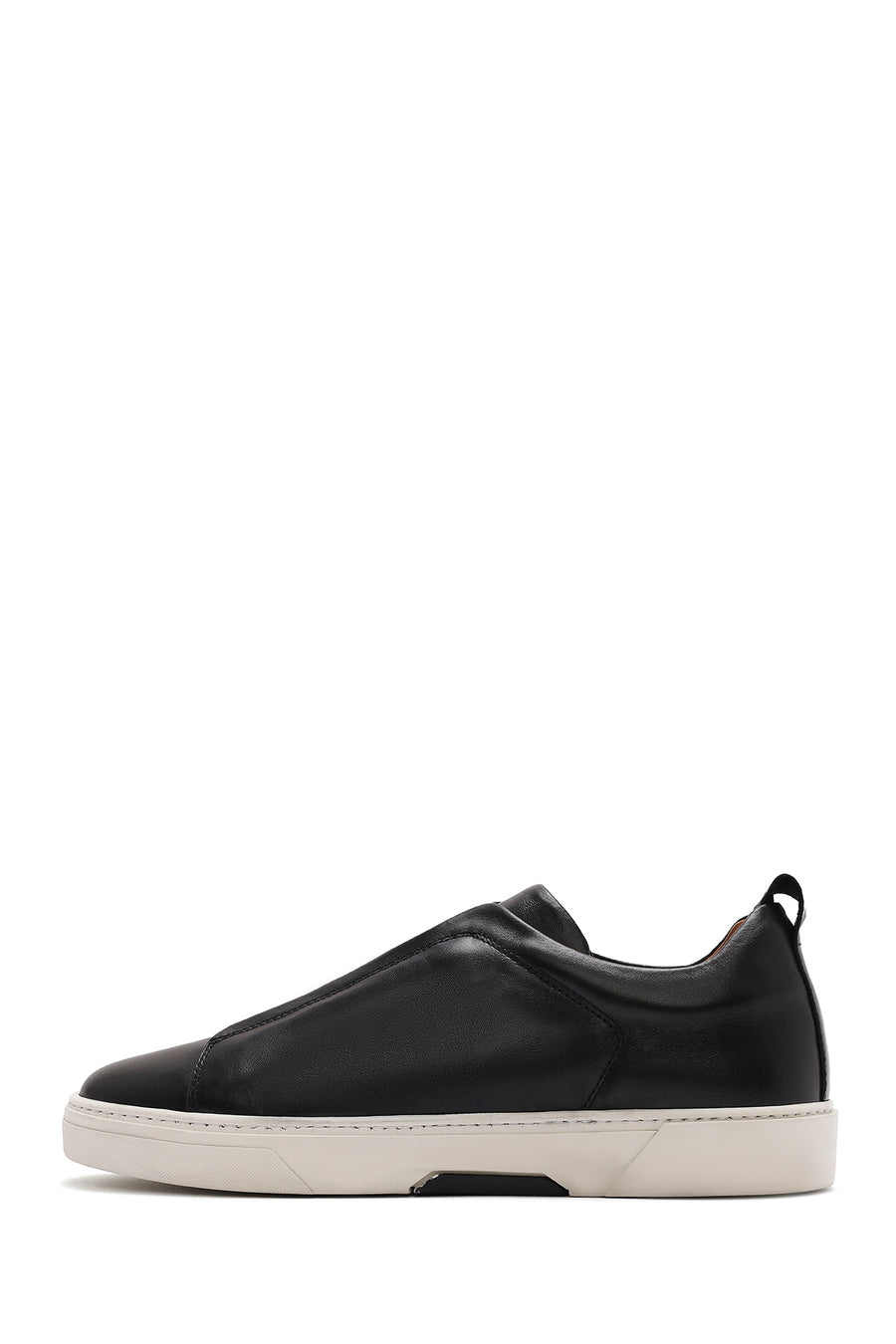 Male Black Leather Sneaker