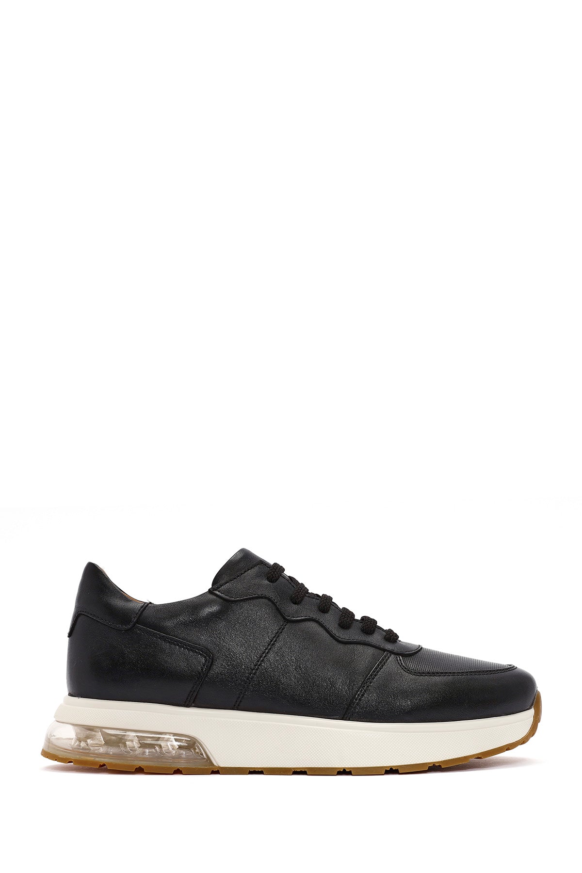 Men's Black Lace-up Leather Sneaker 24WFD620918 | Derimod