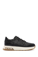 Men's Black Lace-up Leather Sneaker | Derimod