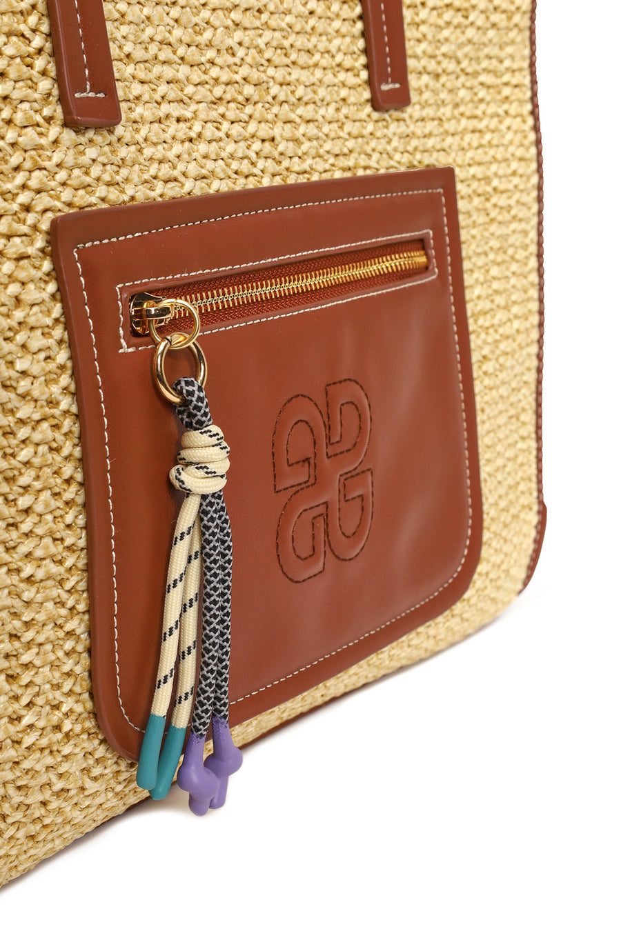 Woman Taba Wicker Shoulder Bag