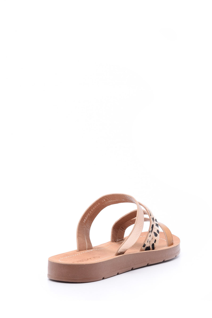 Kadın Gold Leopar Terlik