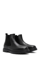 Men's Black Leather Chelsea Boots | Derimod