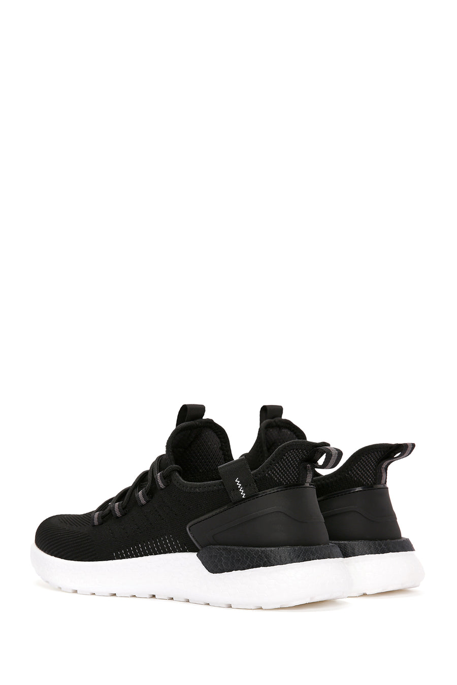 Derimod Zero Men's Black Lace-Up Thick Soled Fabric Sneaker