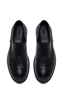 Male Black Lace-up Leather Casual Shoes | Derimod