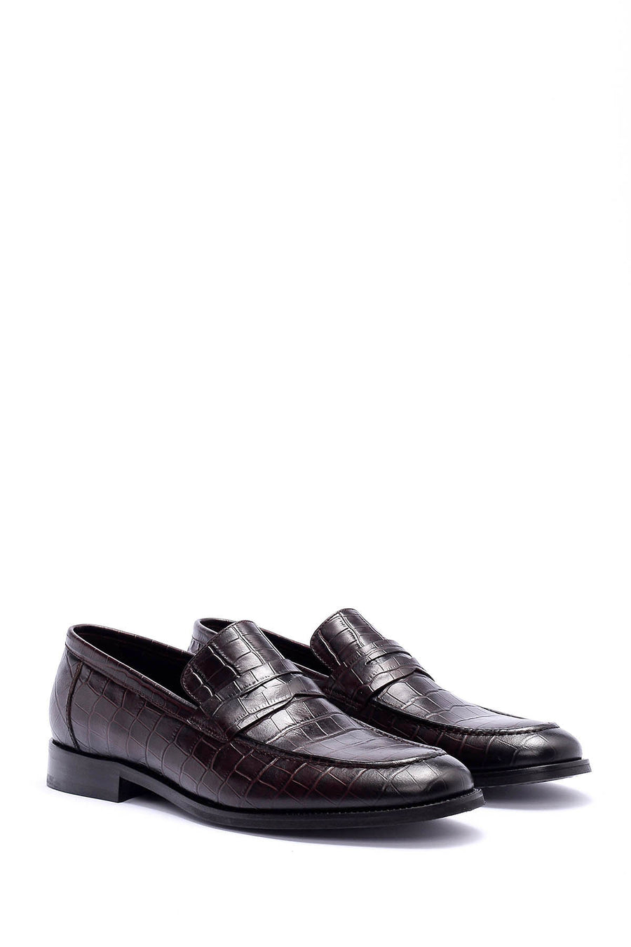 Crocodile Patterned Men's Shoes