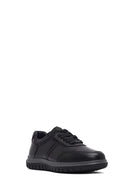 Men's Black Lace-Up Leather Sneaker | Derimod