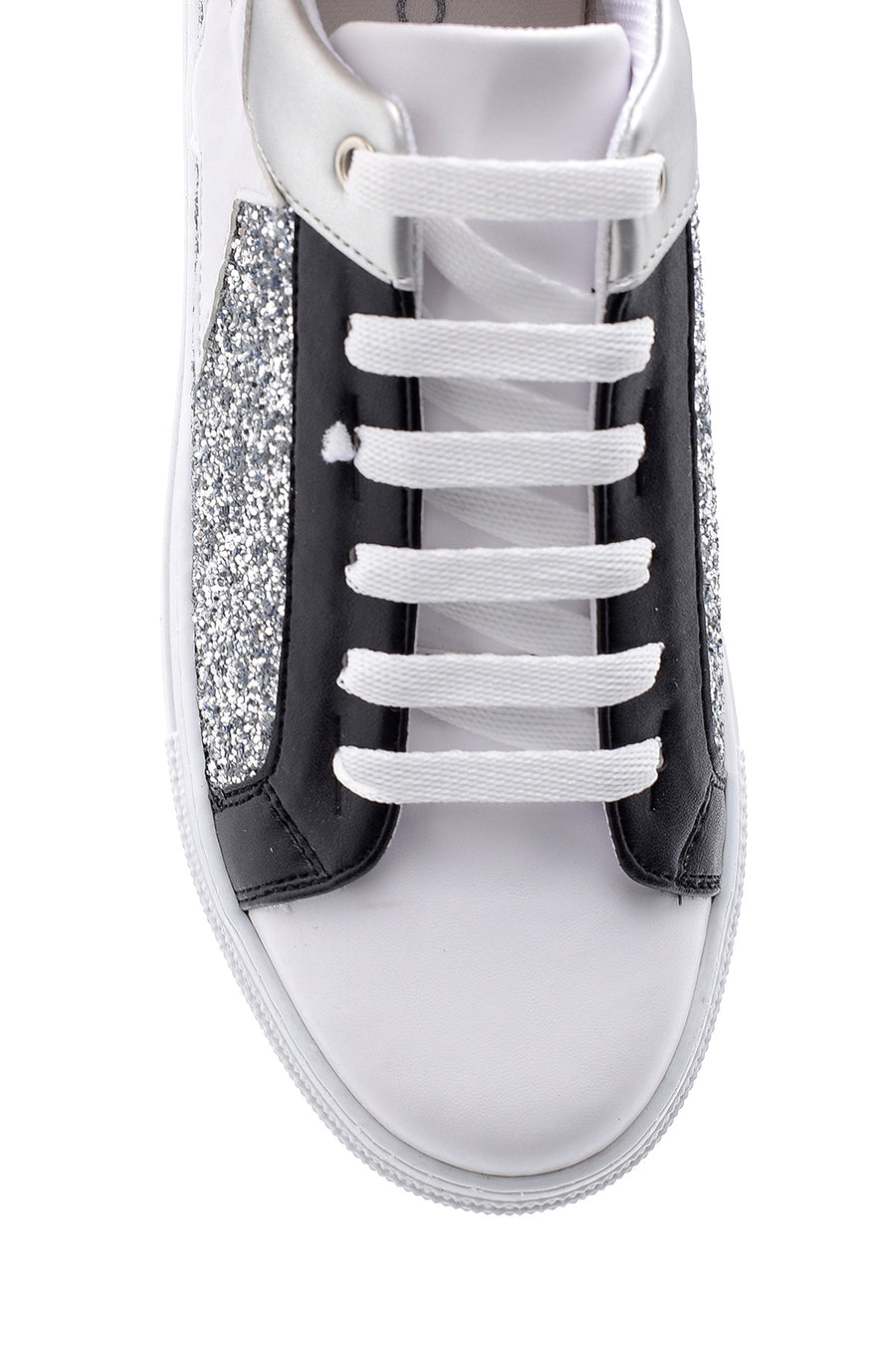 Kadın Yıldızlı Simli Sneaker