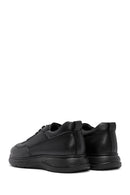 Men's Black Lace-Up Leather Casual Sneaker | Derimod