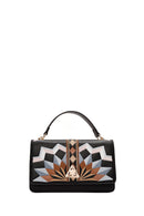 Women's Black Long Strap Printed Shoulder Bag | Derimod