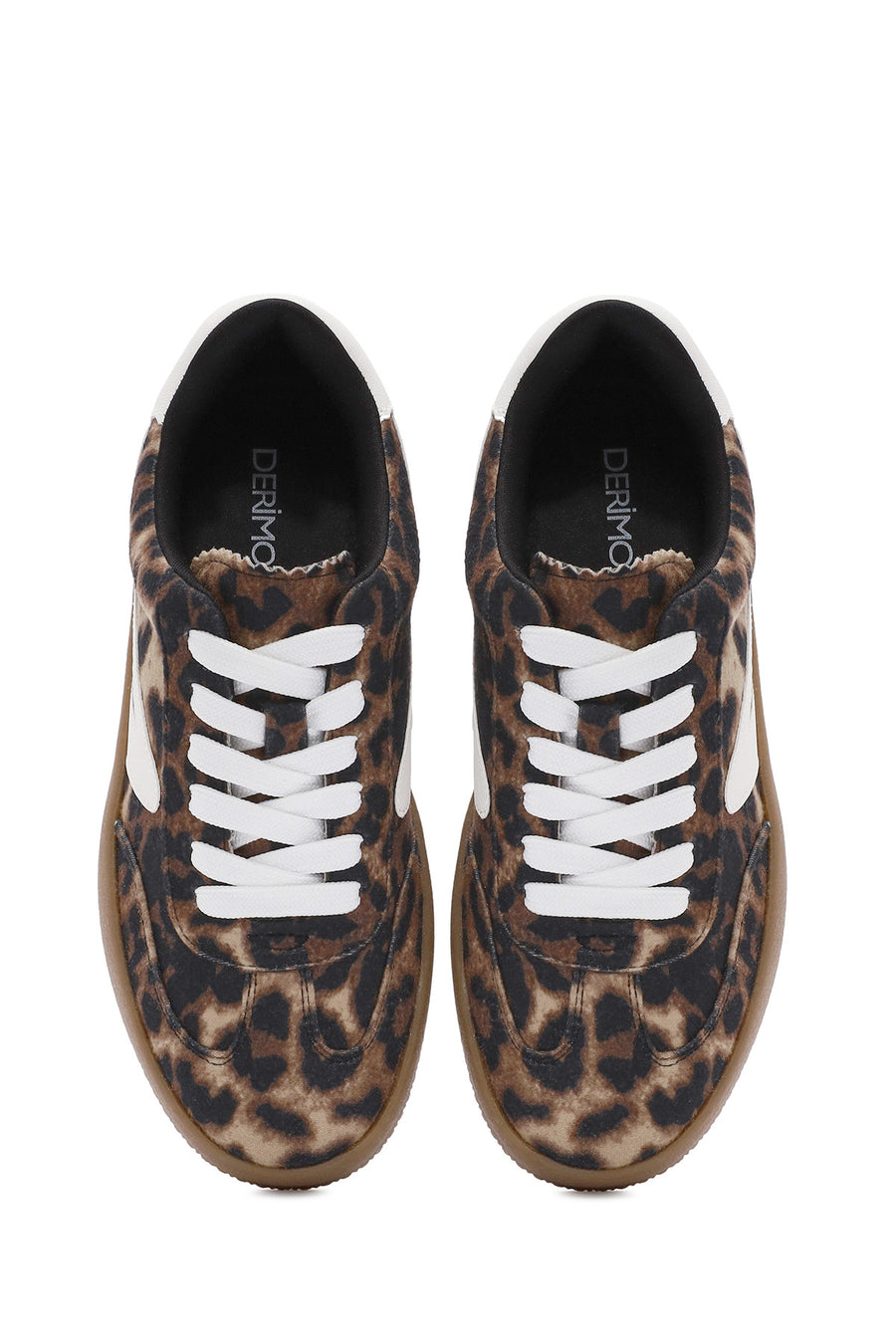 Women's Leopard Lace-Up Chunky Sole Sneakers