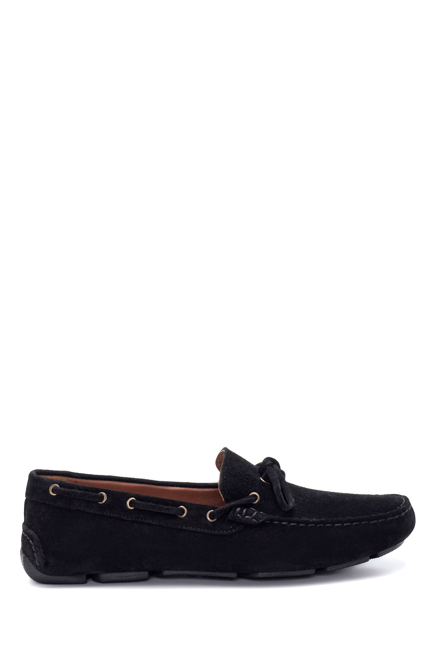 Erkek Siyah Süet Deri Casual Loafer 22SFD622110 | Derimod