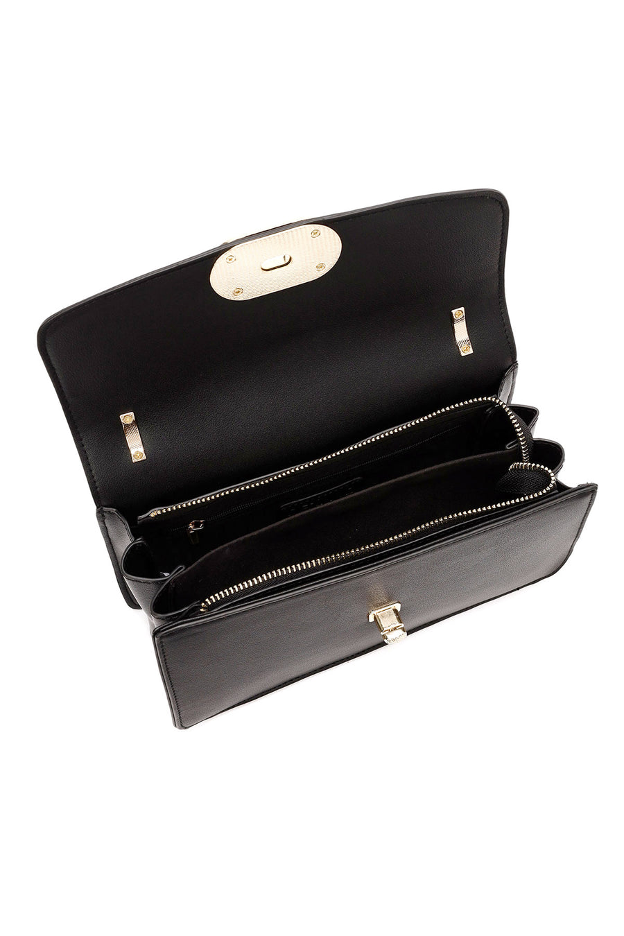 Women's Black Long Chain Strap Shoulder Bag