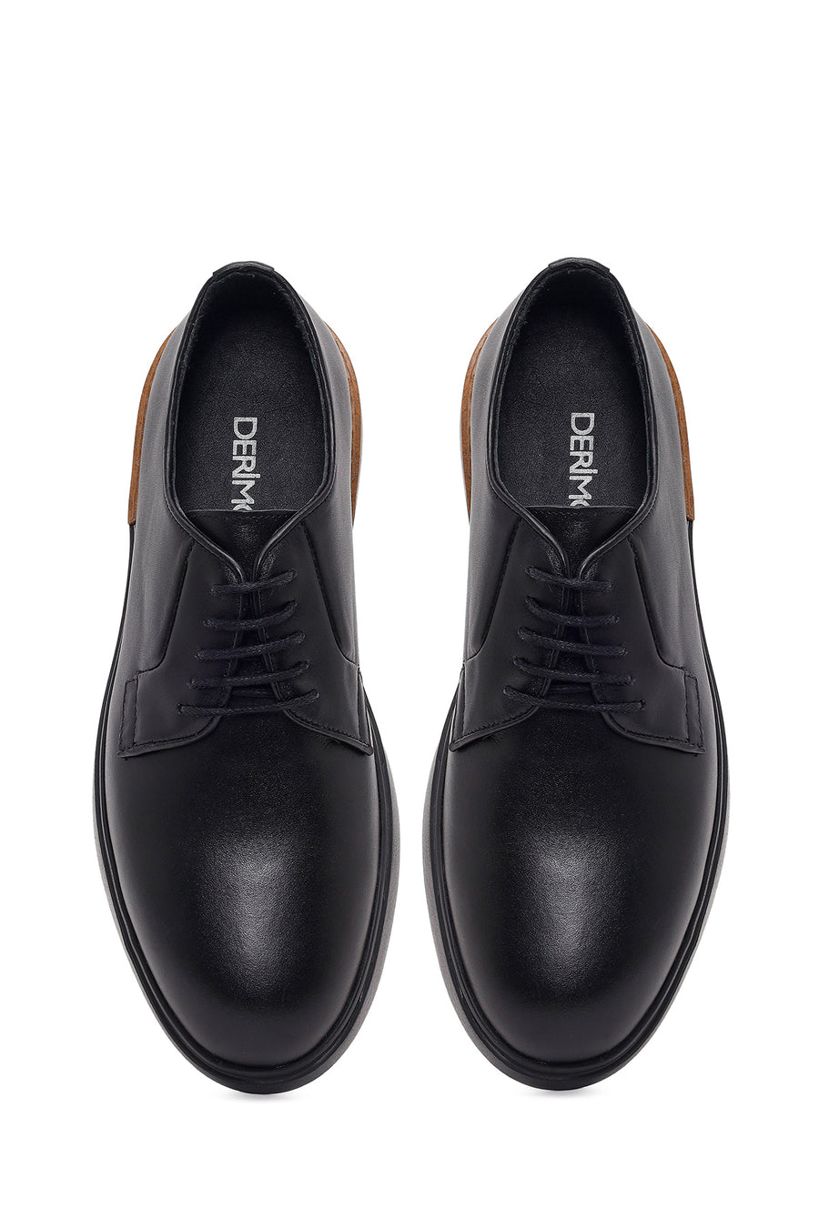 Men's Black Lace-up Leather Casual Shoes