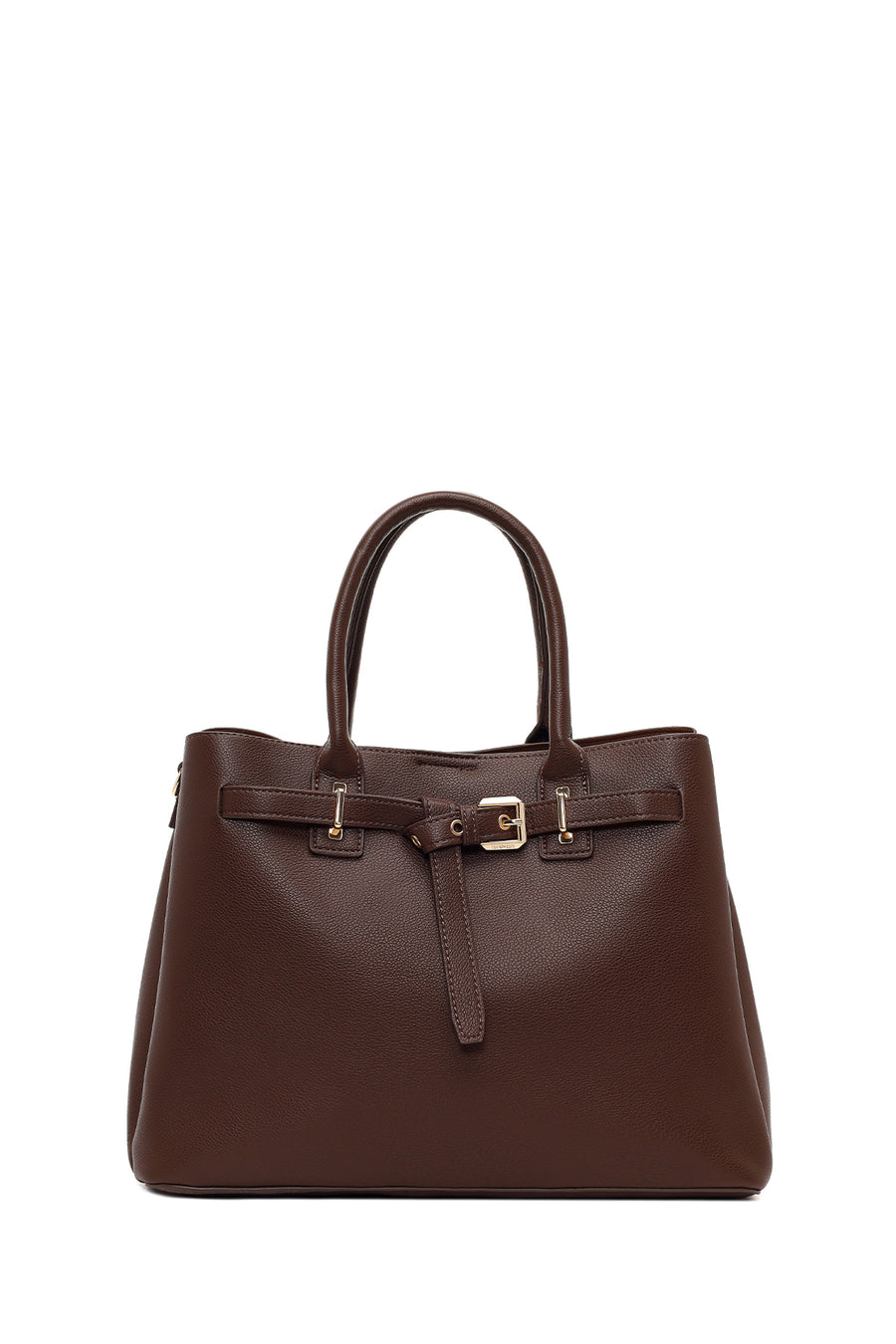 Woman Brown Long-Strap Classic Shoulder Bag