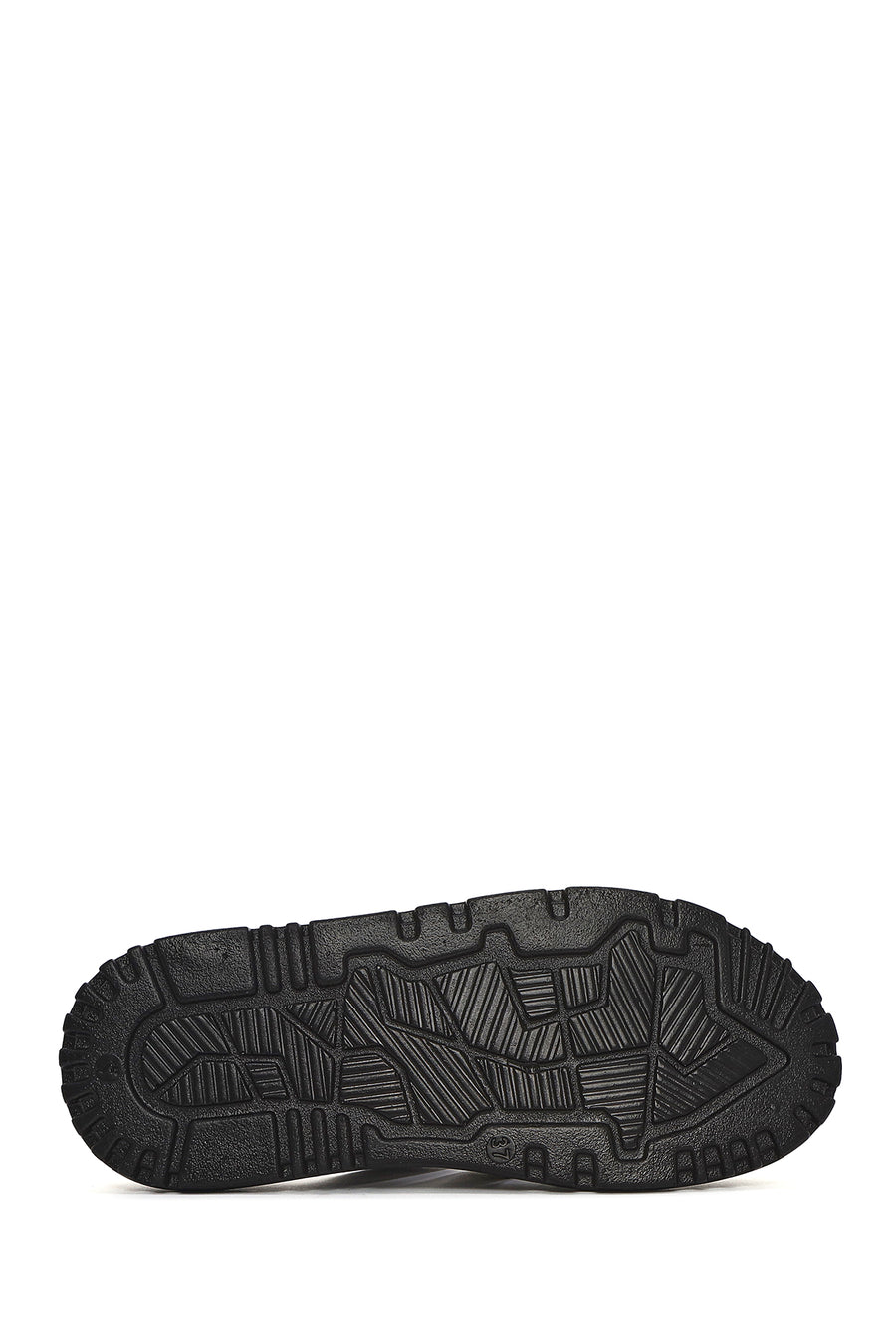 
Women's Black Thick Sole Leather Slippers
