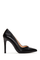 Woman Black Stiletto Heels Leather Stiletto | Derimod